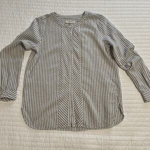 Loft Women's Striped Tunic Blouse, size Medium